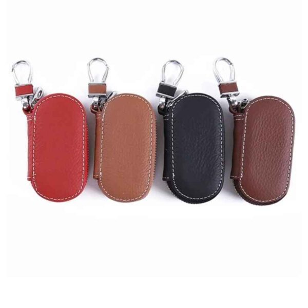 Leather Car Key Case -Multi-function