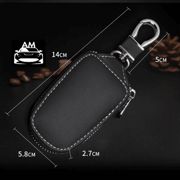 Leather Car Remote Key Holder Case Cover Shell Fob - AutoMods