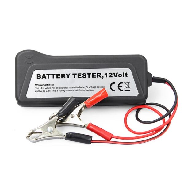 12 volt battery alternator tester: A testing tool for checking battery and alternator performance.