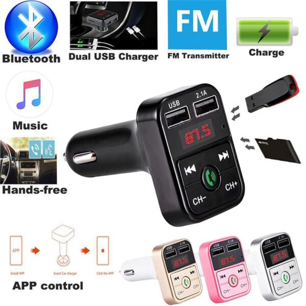 Vehicle audio Bluetooth receiver FM transmitter: Connect and stream music wirelessly in your car.