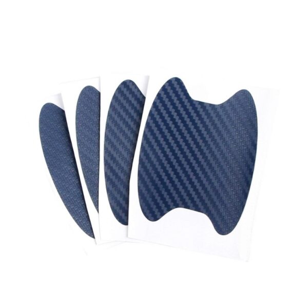 Blue car door handle film protector for stylish and protective touch