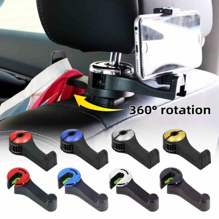 Car Seat Hooks For Bags 3 in 1 Phone Bag Cloth - AutoMods