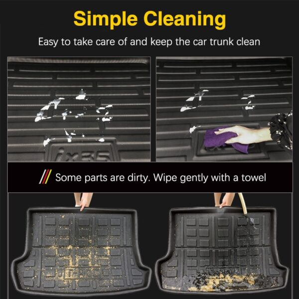 simple cleaning toyota kluger boot liner