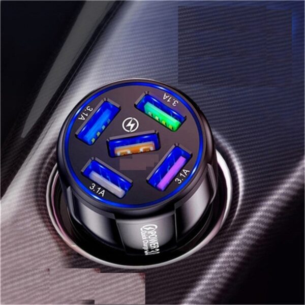 Fast Charging USB Port for Car Mobile Phone Adapter : Lighting