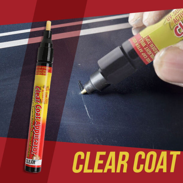 Fix Auto Body Repair Scratch Repair Touch-up Pen - clear coat application