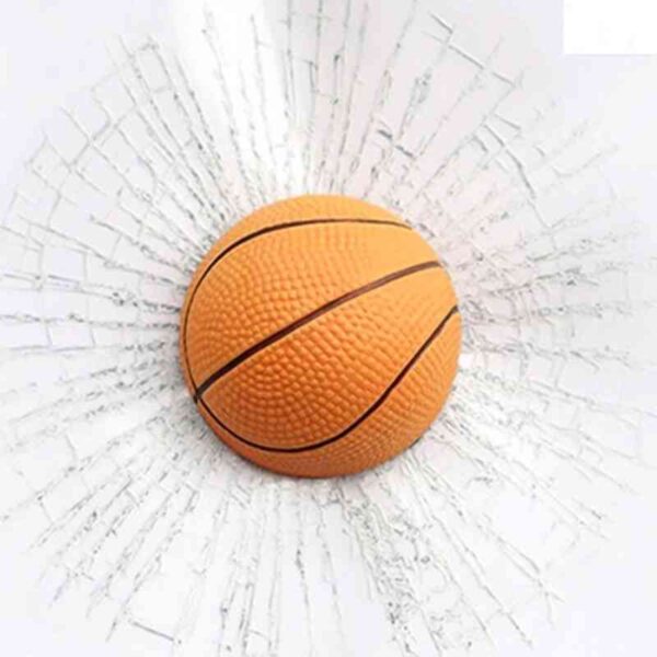3D Car Window Sticker Broken Glass Ball Hits Baseball Football baseball