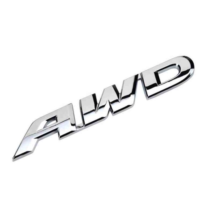 Custom Metal Emblems For Cars AWD 4WD 3D Emblem - AutoMods