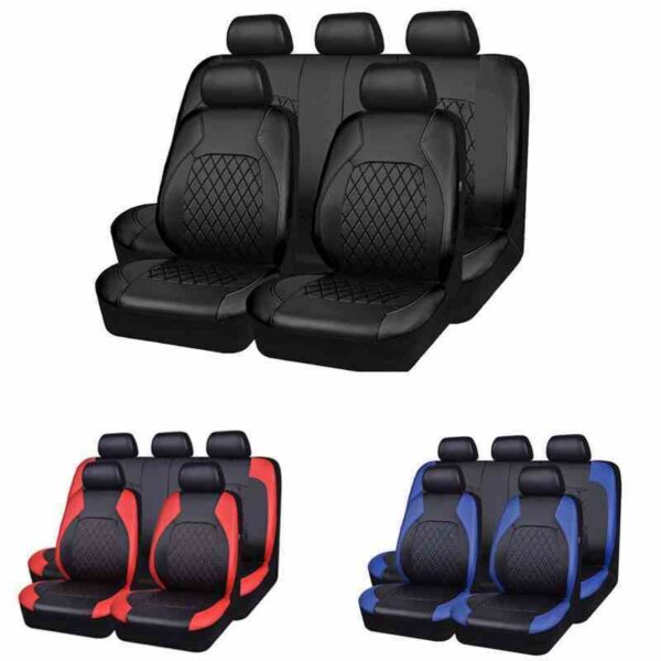 Auto Leather Seat Covers All Season PU Leather Universal front cover