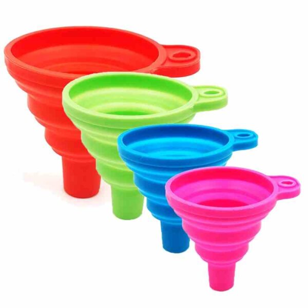 Automotive Oil Funnels Foldable Engine Funnel Universal Silicone cover front