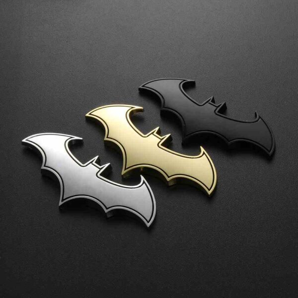 Batman Metal Car Emblem 3D Stickers Cool Logo Emblem demo colours set
