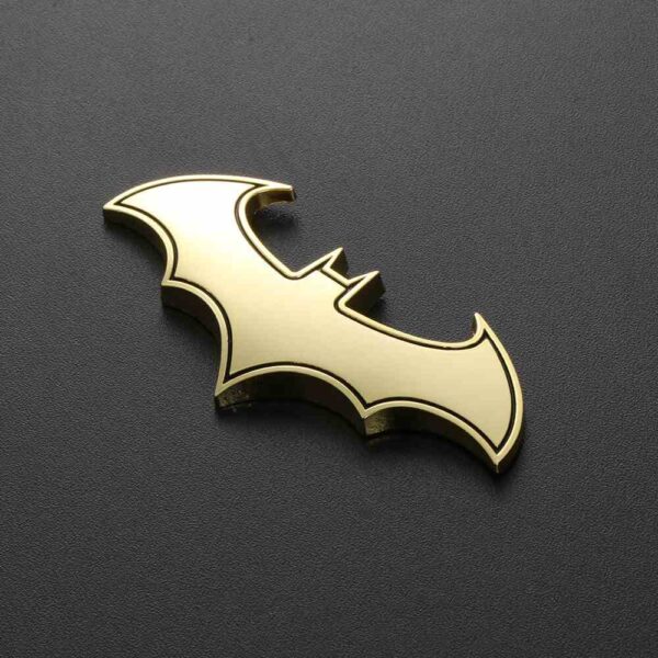 Batman Metal Car Emblem 3D Stickers Cool Logo Emblem gold demo