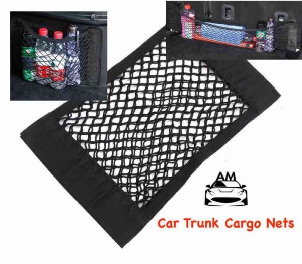 Car Trunk Cargo Nets Back Mesh Elastic Magic Sticker Universal front page