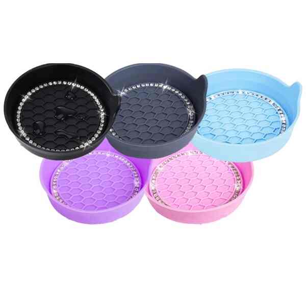 Cup Holder Car Coasters Mat Anti-Slip Pad With Car Logo cover