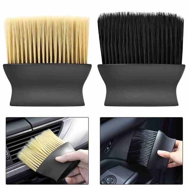 Detailing Brush For Car Interior Long Soft Bristle Air Outlet Brush the two demo