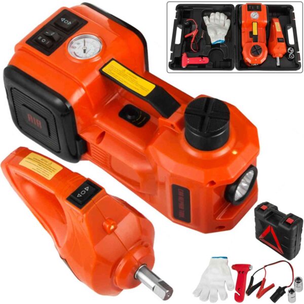 Electric Jack And Wrench Kit 3 - 5 Ton 12V Hydraulic Jack Kit 5ton with wrench