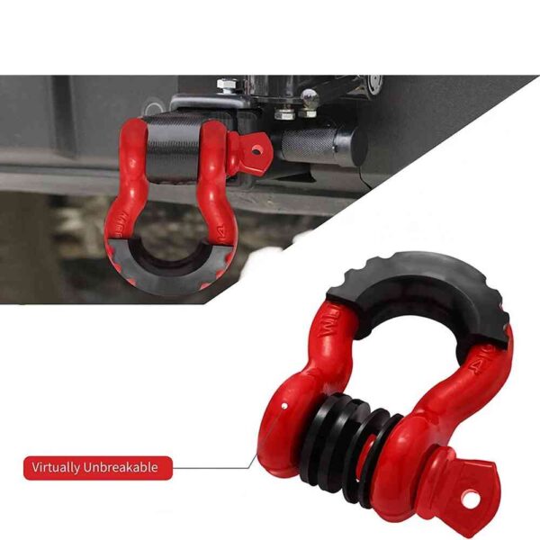 Off Road D Ring Shackles 1 Pcs Trailer Hitch U-hook Front - Rear demo