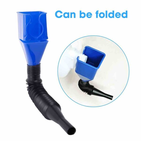 Oil Funnel Filling Kit Car Foldable Refueling Funnel Splash-proof foldable