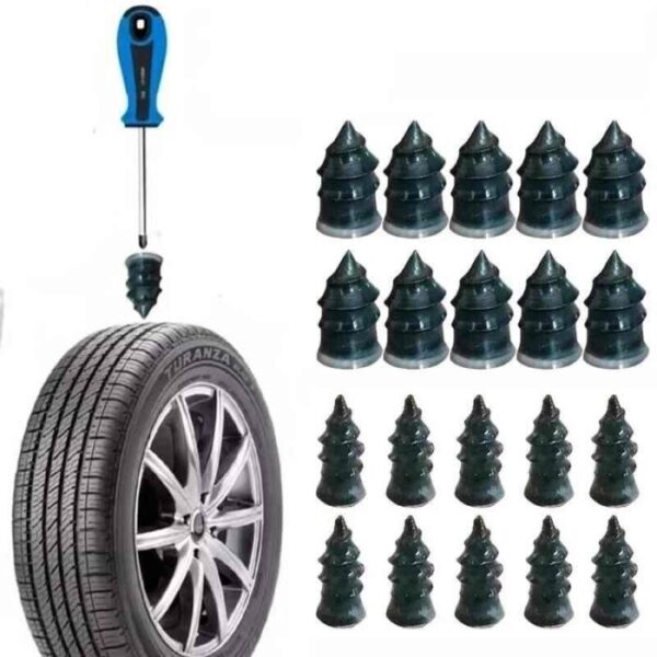 Rubber Screw Tire Plugs Vacuum Car Tyre Repair Rubber Nail Set cover page