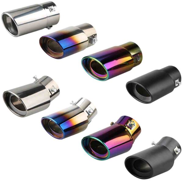 Stainless Steel Tailpipe Tips Universal Car Exhaust Muffler cover page Stainless Steel Exhaust Tips Universal Car Exhaust Muffler