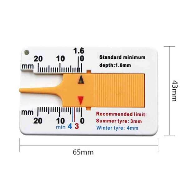 Tire Tread Depth Reader Depthometer Depth Indicator 20mm dimension