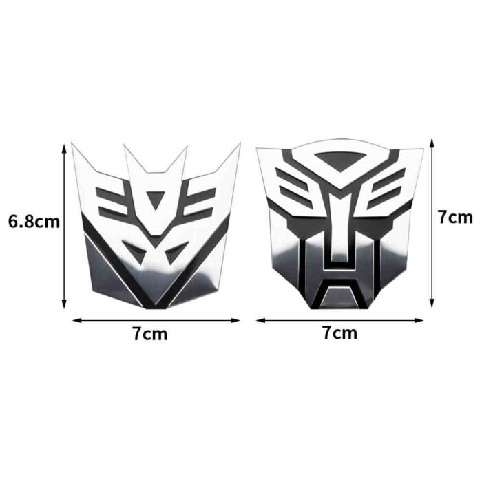Transformers Car Decal Emblem 3D Autobots Logo Badge - AutoMods