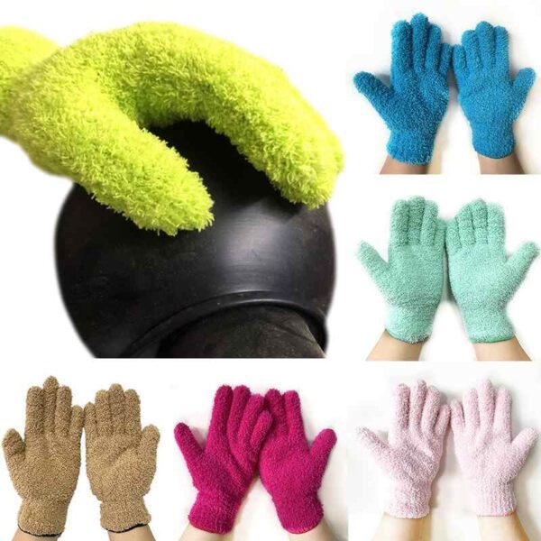 Auto Detailing Gloves Microfiber Cleaning Car Care Reusable cover page