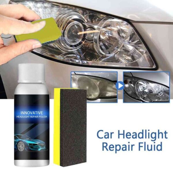 Pro Car Headlight Lens Restoration Repair Kit Polishing Cleaner Cleaning  30ml