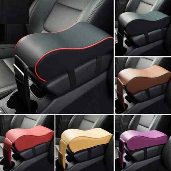 Car-Arm-Rest-Pillow-Leather-Car-Armrest-Pad-Central-Console-Mat-cover-page-scaled