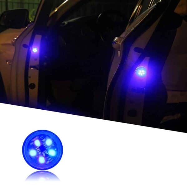 Car Door Safety Light Universal LED Car Door Opening Warning one blue