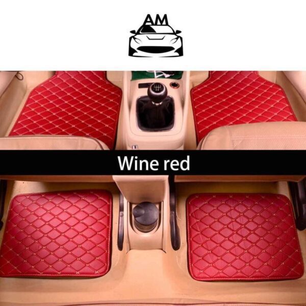 Custom Automotive Floor Mats 4 Pieces Car Floor Mats Universal red demo - custom cut car mats