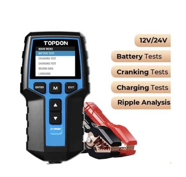 Topdon Car Battery Tester Analyzer BT20/ 50/100/200/300P - AutoMods