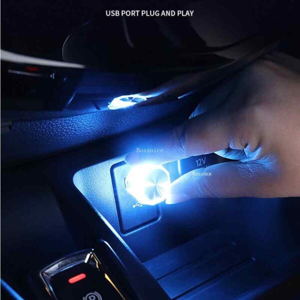 Led Car Interior Lights USB Car Mini USB Ambient Decorative Light fixing