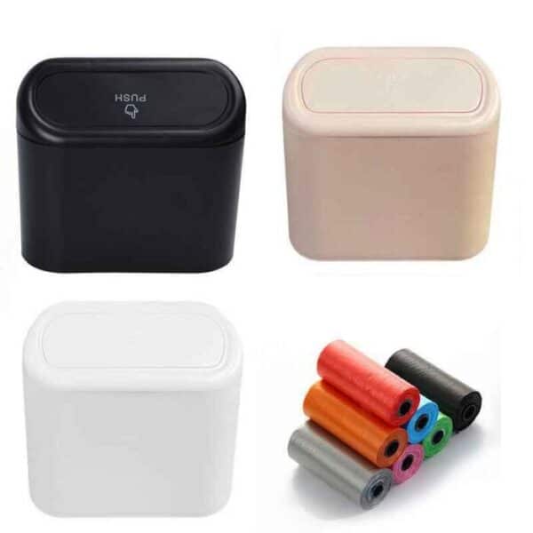 Mini Garbage Can For Car Waterproof Universal Car Trash Can - AutoMods