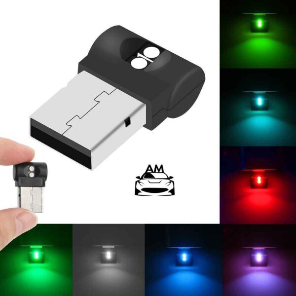 USB Light For Car Interior Car Mini USB LED Ambient Decorative