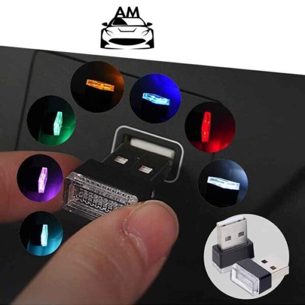 Mini USB LED Car Light Auto Interior Atmosphere Light Decorative