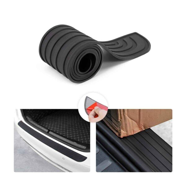 Rear Boot Sill Protector New Anti-scratch Car Trunk Sill Plate Black