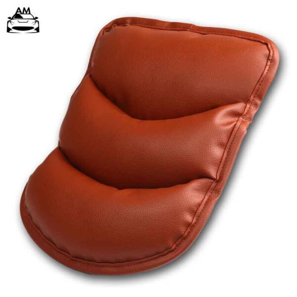 Red Arm Rest In A Car Leather Car Armrest Pad Covers Universal