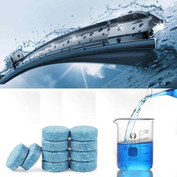 Car Windshield Washer Fluid Tablets Car Glass Solid Wiper Easy To