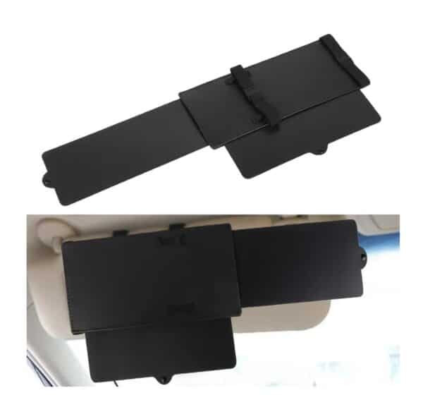 Black Anti Glare Windshield Car Visor Extender SunShade Blocker Accessories