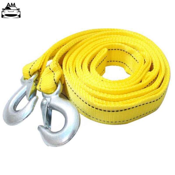 Car Tow Hook Strap Car Tow Rope Heavy Duty Cable With Hooks cover