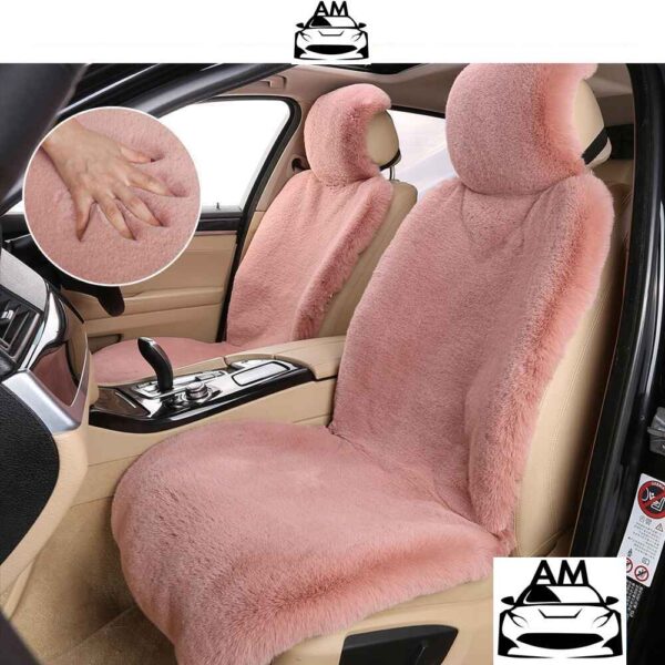 Wool Car Seat Covers Fuzzy Front Faux Fur Universal Wool Cover cover page