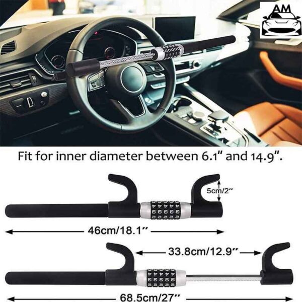 Steering Wheel Lock, Anti Theft Car Security Device Car Lock With