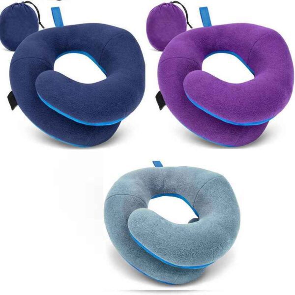 Cover page Soft Memory Foam Neck Pillow For Travel Sleeping in Car