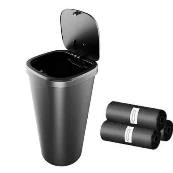 Mini Trash Can For Car Cup Holder Trash Bin Odour Blocking - AutoMods