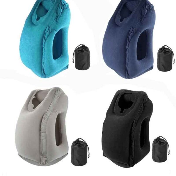 Inflatable Neck Pillow For Travel PVC Portable Chin Support cover