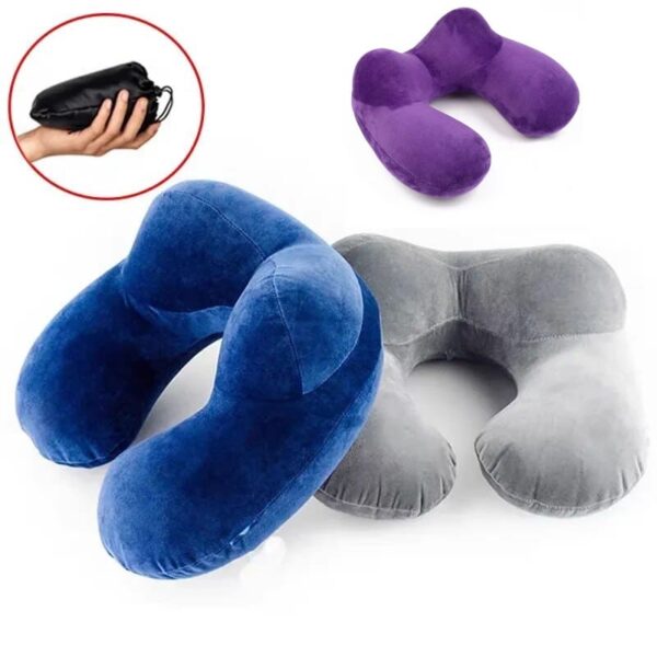 Inflatable Neck Support Pillow U-Shape Travel Comfortable Pillow cover