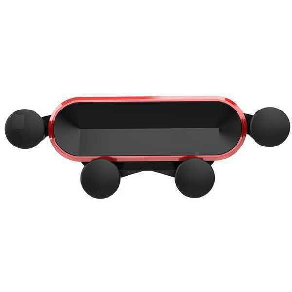 Gravity Phone Holder For Car Air Vent Mount Support Red Trim G