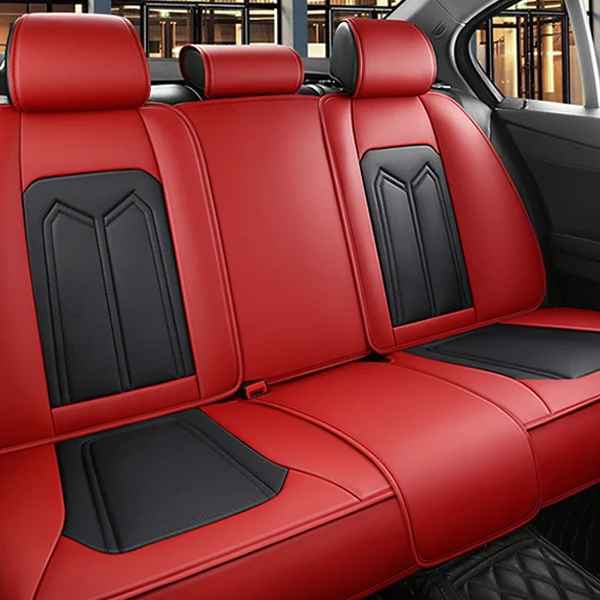 Black Red Rear Seat