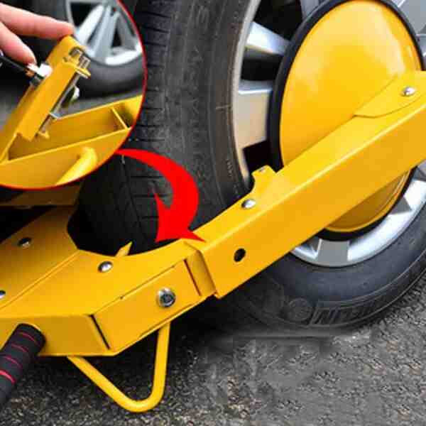 Tire Boot Lock For Trailer ATV RV Car Tire Claw Wheel Clamp - AutoMods