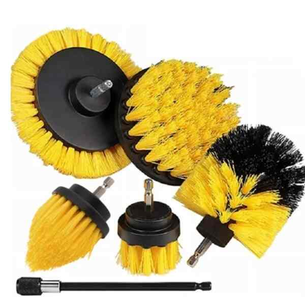 Car Detailing Drill Brush Electric All-Purpose Auto Cleaner Brush 6 pcs